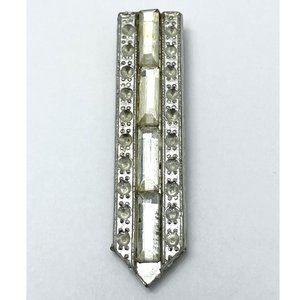 Vintage WMCA Rhinestone Dress Clip